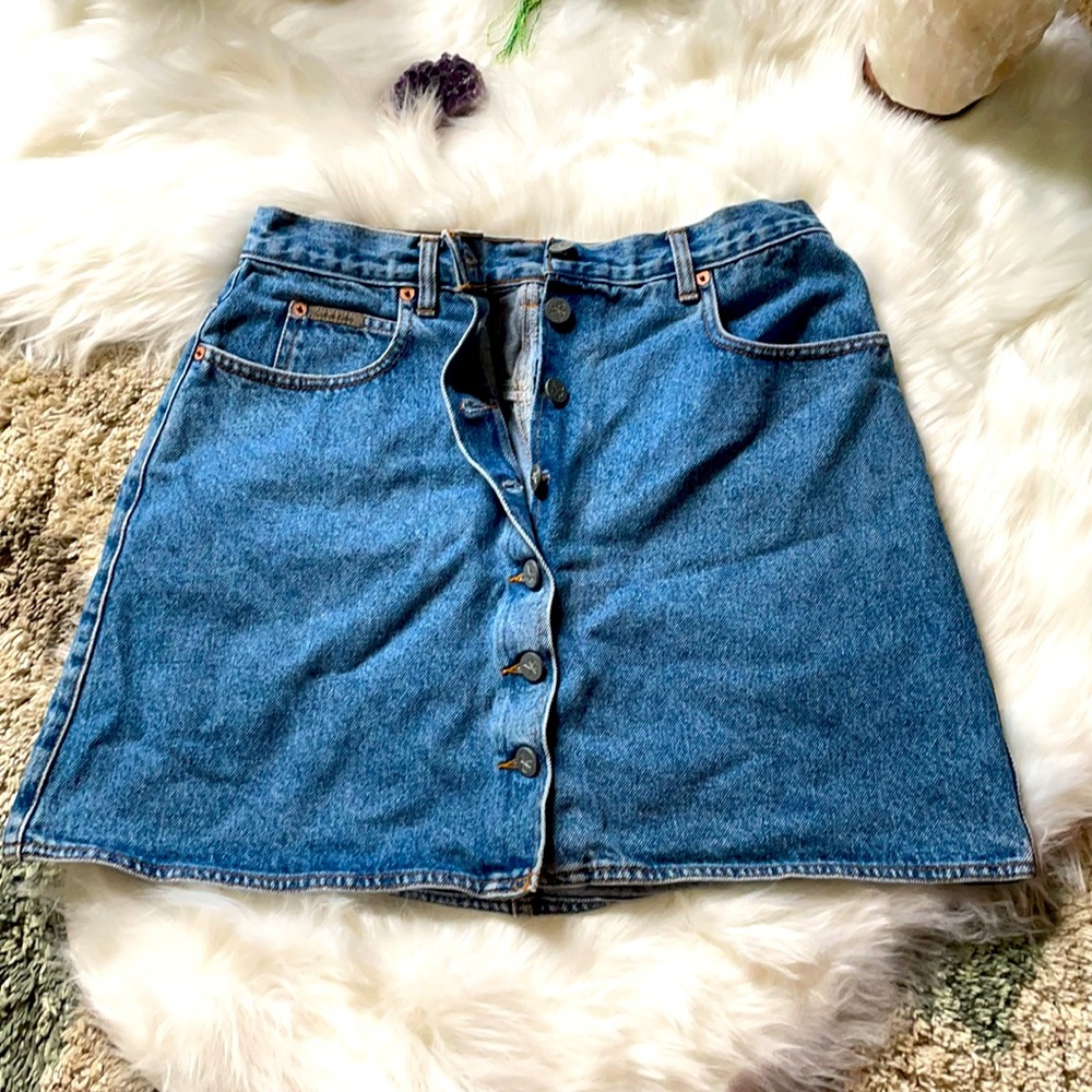 Calvin Klein Jeans button up skirt size 14